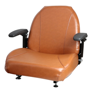 Brauner Zero Turn Rasenmähersitz mit Armlehnen Bobcat Dixie Snapper Toro Exmark Bad Boy